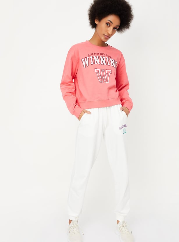 Women Embroidered Cotton Sweatshirt