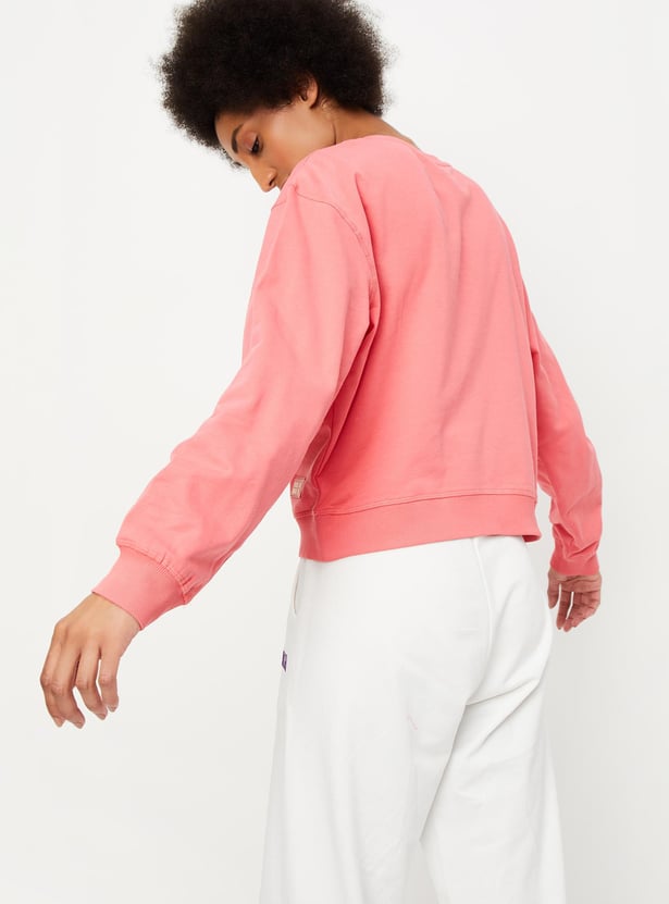 Women Embroidered Cotton Sweatshirt