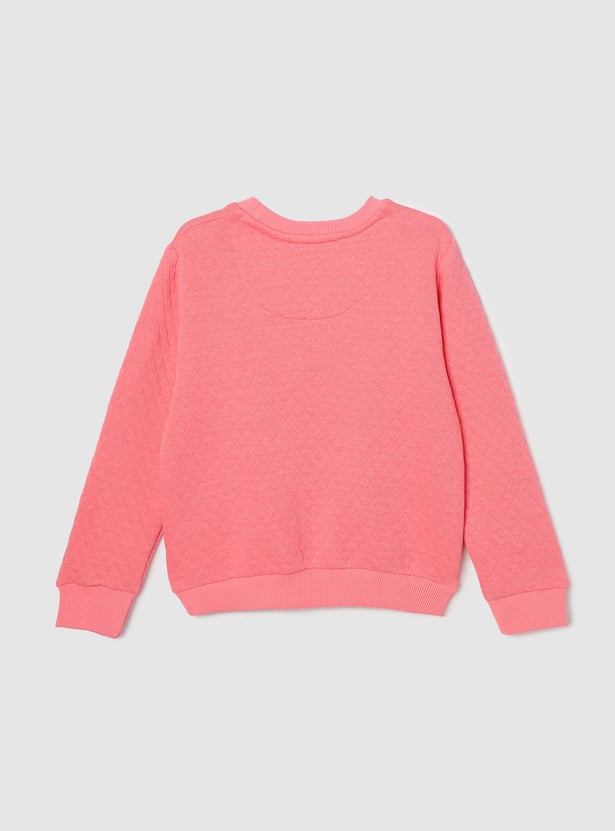 Girls Textured Sweatshirt