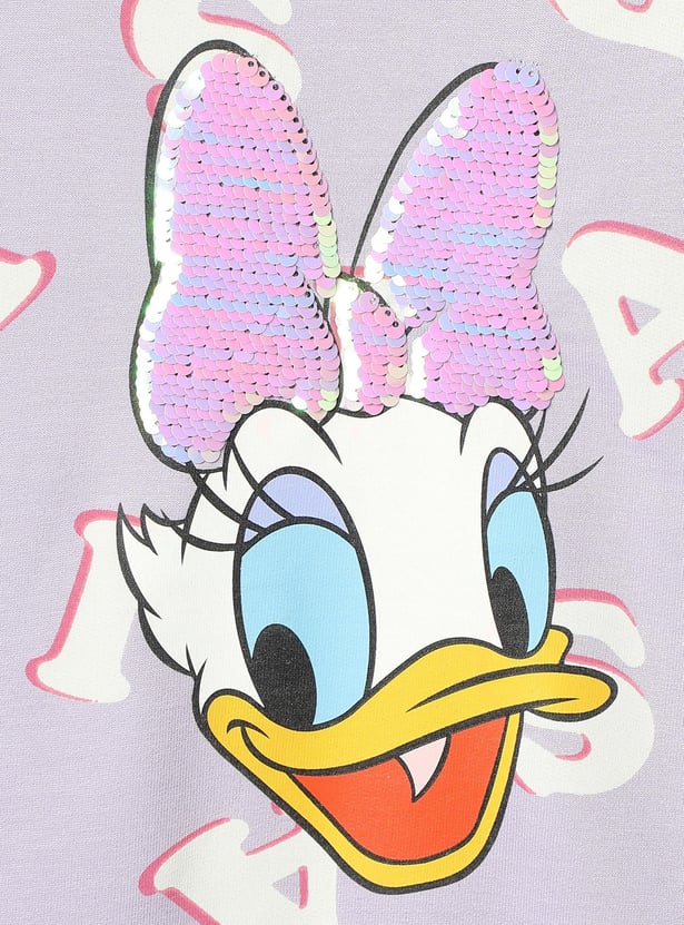 Girls Daisy Duck Embellished Sweatshirt