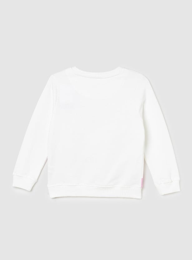 Girls Mickey Mouse Printed Sweatshirt