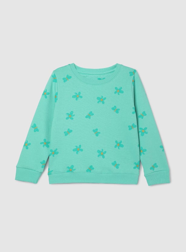 Girls Printed Sweatshirt