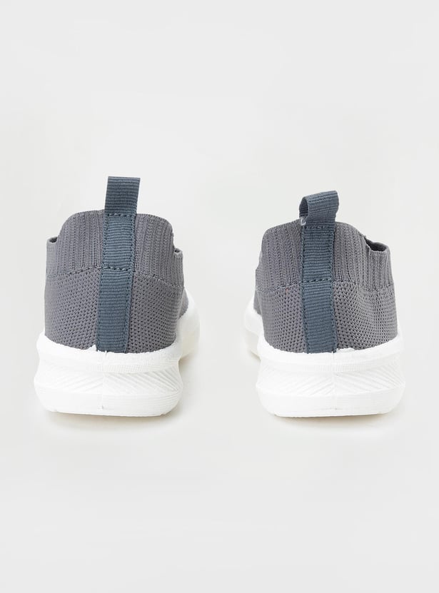 Boys Striped Slip-On Sports Shoes