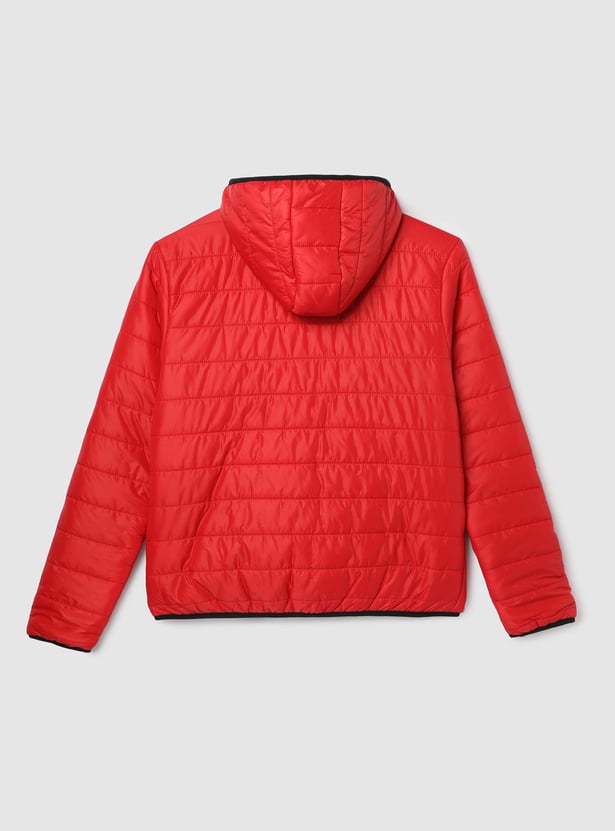 Boys Quilted Hooded Puffer Jacket