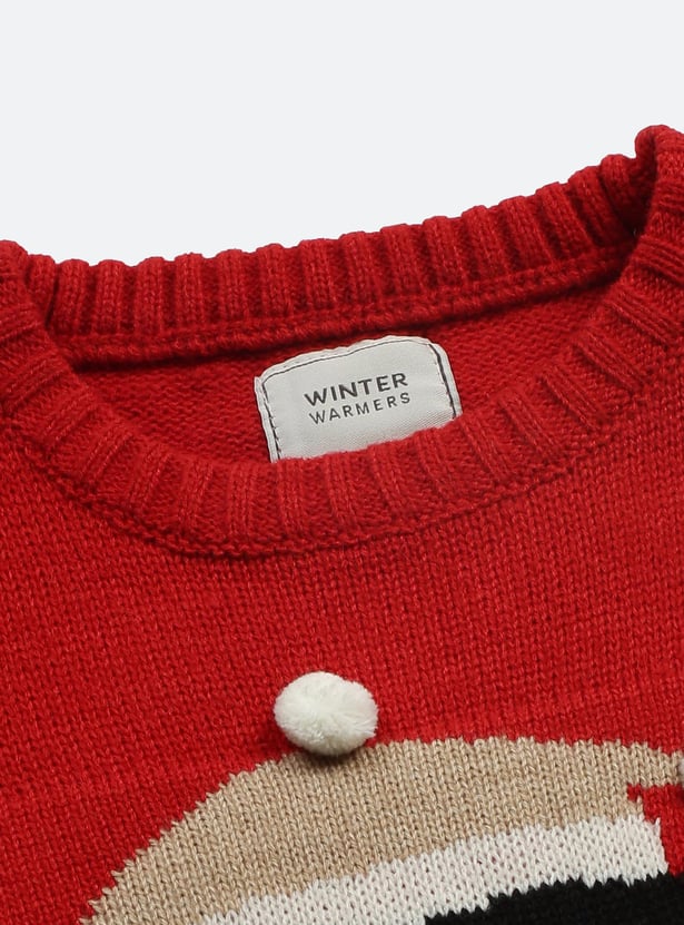 Girls Penguin Knitted Sweater