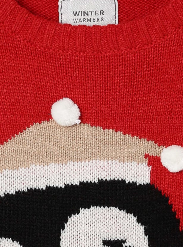 Girls Penguin Knitted Sweater