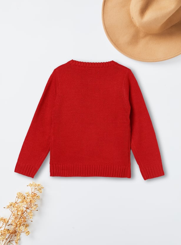 Girls Penguin Knitted Sweater