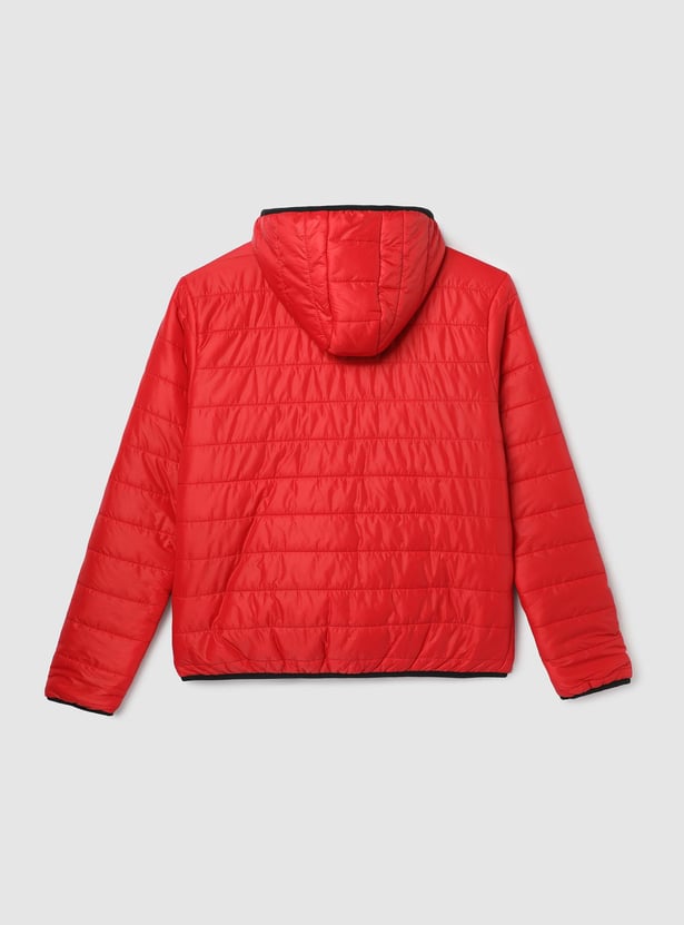 Boys Quilted Hooded Puffer Jacket