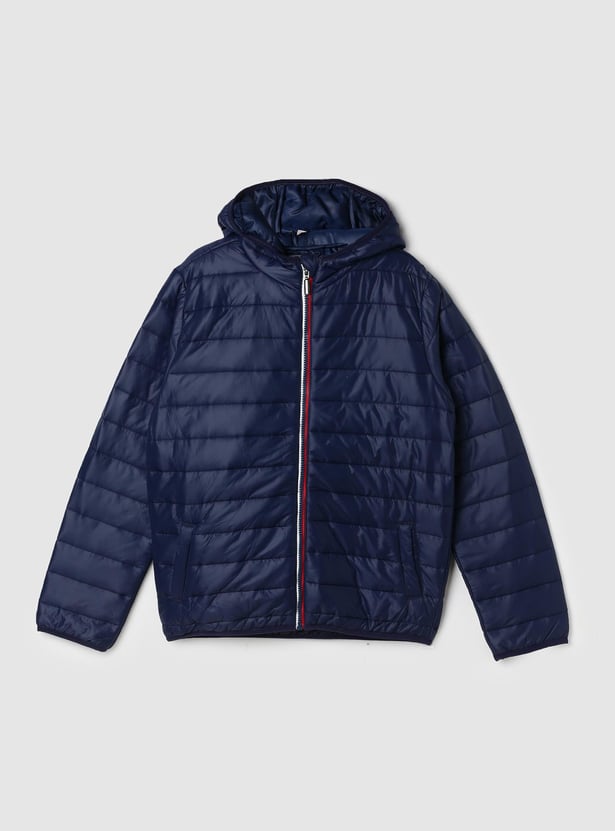 Boys Quilted Hooded Puffer Jacket