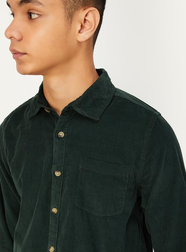 Boys Corduroy Casual Shirt