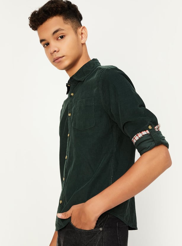 Boys Corduroy Casual Shirt