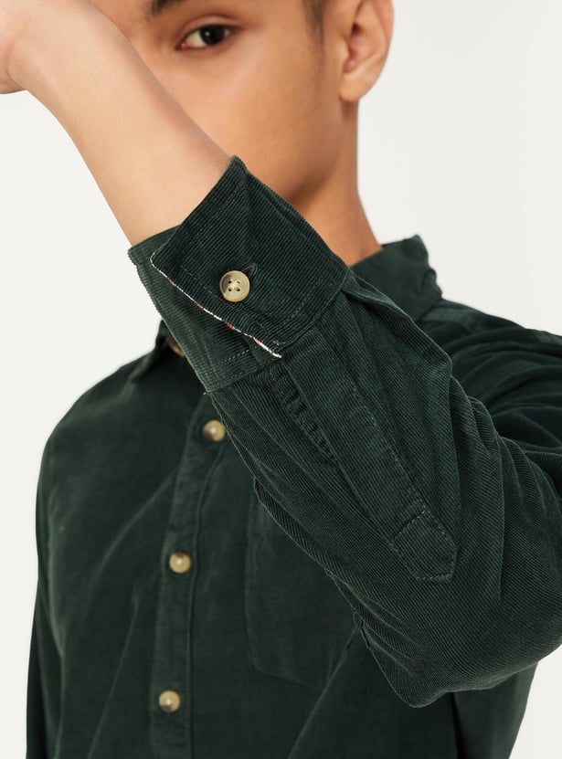 Boys Corduroy Casual Shirt