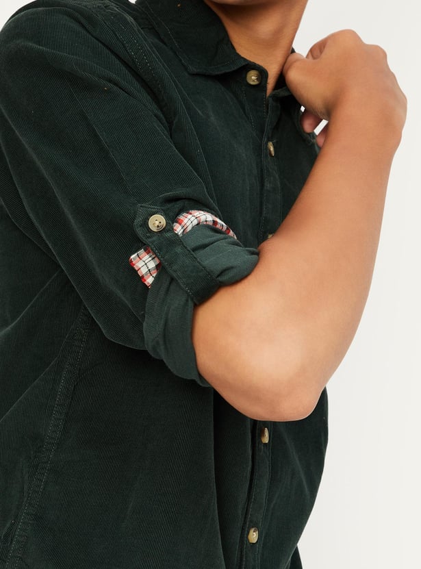 Boys Corduroy Casual Shirt