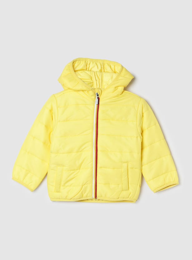 Boys Quilted Hooded Puffer Jacket