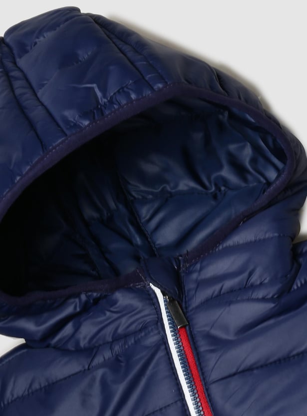 Boys Quilted Hooded Puffer Jacket