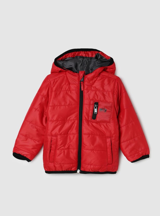 Boys Quilted Hooded Puffer Jacket