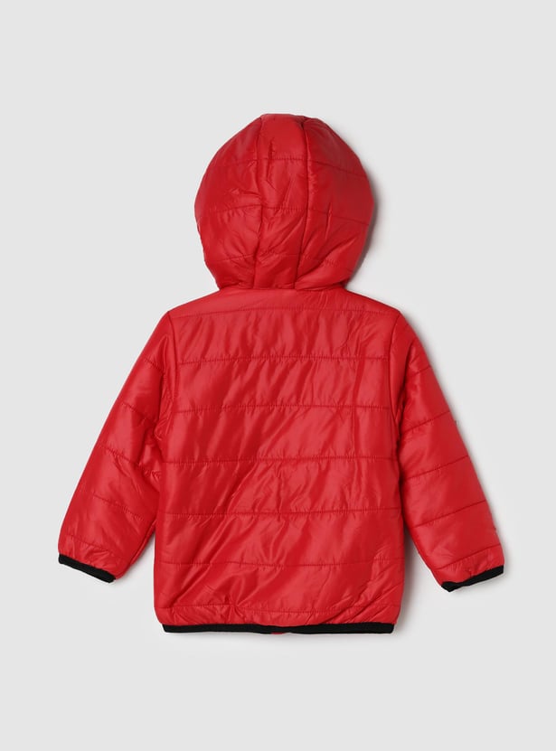 Boys Quilted Hooded Puffer Jacket