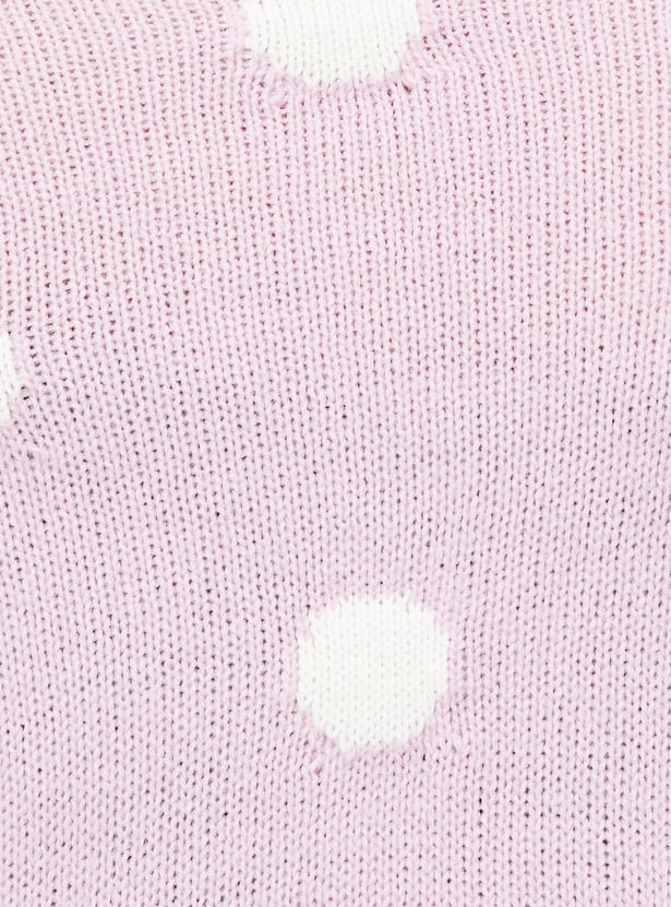 Women Polka Dot Sweater