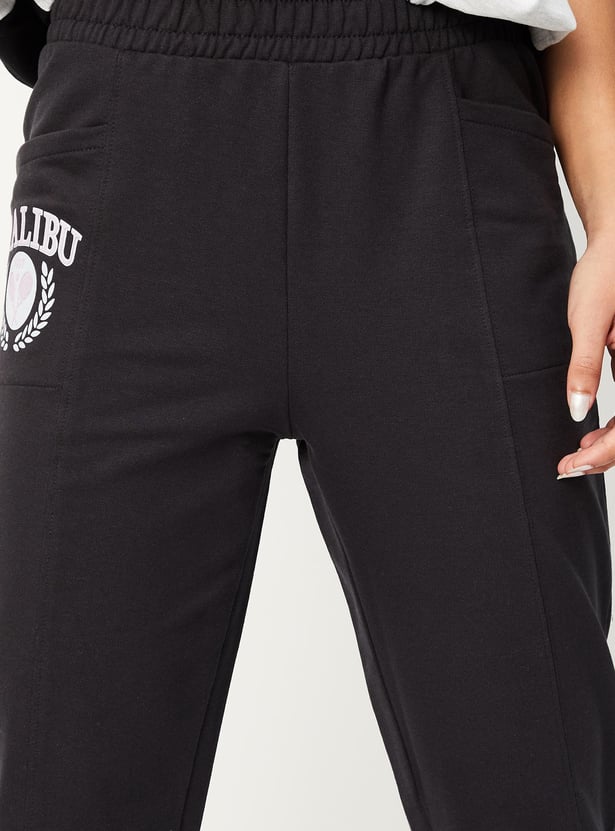 Girls Printed Elasticated Joggers