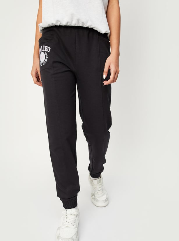 Girls Printed Elasticated Joggers