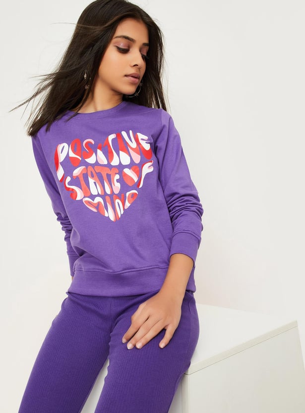 Girls Graphic Printed Sweatshirt