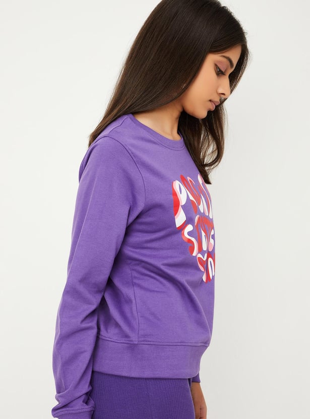 Girls Graphic Printed Sweatshirt