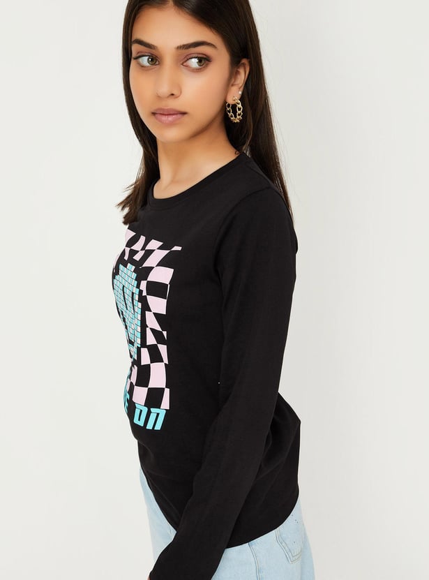 Girls Graphic Printed T-shirt