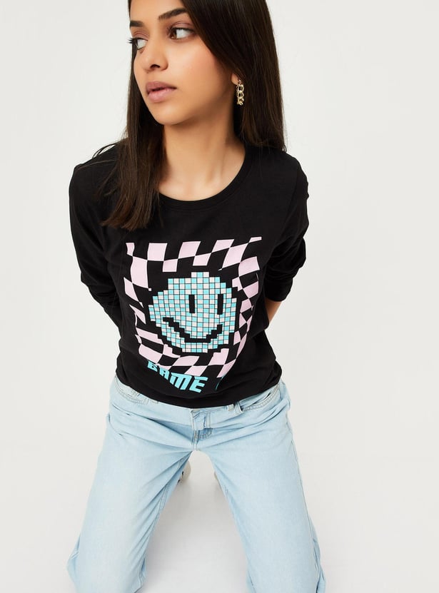 Girls Graphic Printed T-shirt