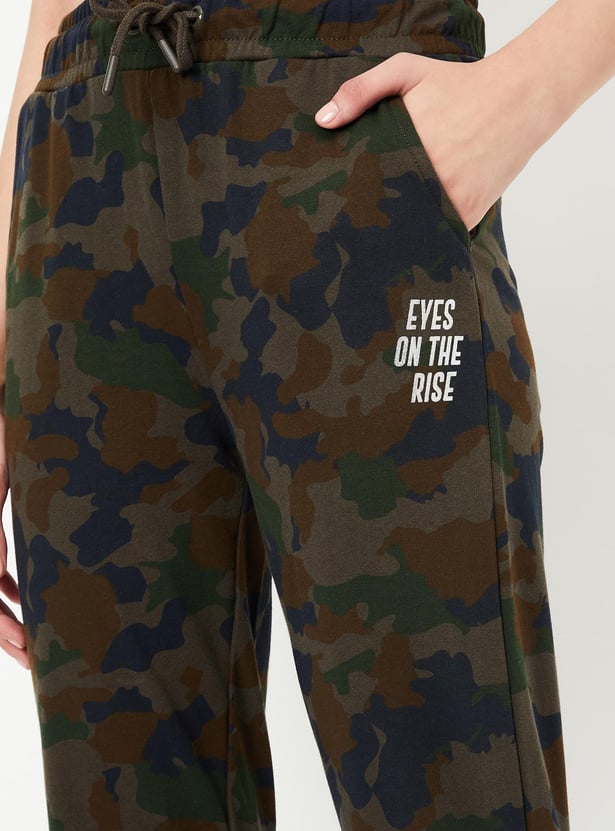 Women Camouflage Printed Sports Joggers