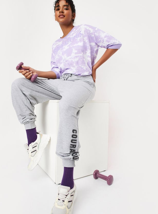 Women Typographic Printed Joggers