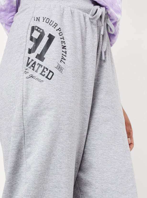 Women Typographic Printed Joggers