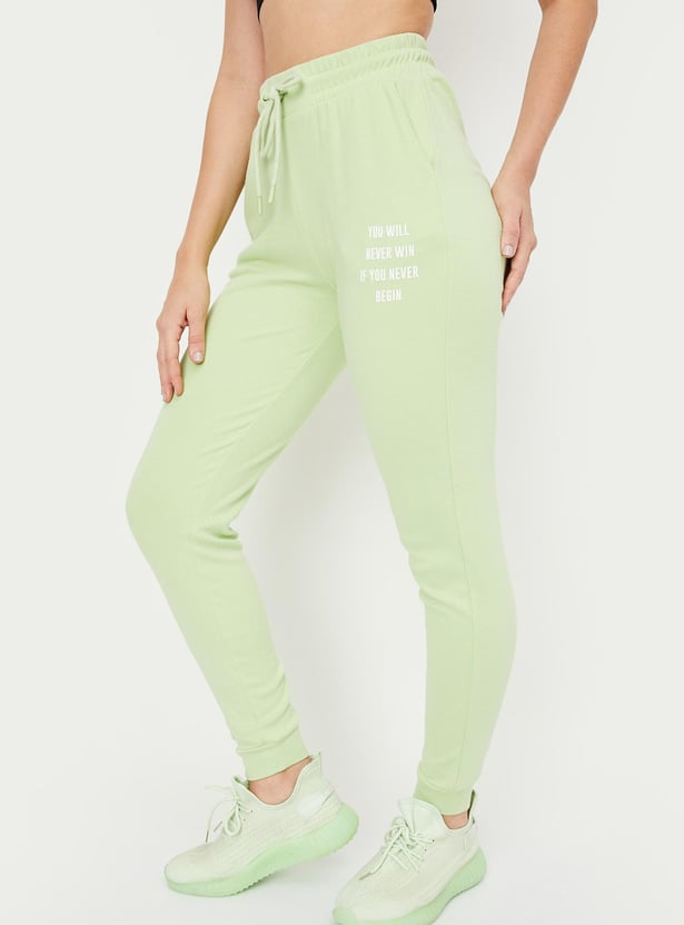 Women Solid Athleisure Joggers