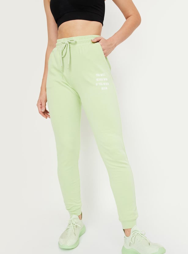 Women Solid Athleisure Joggers