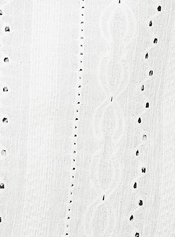 Women Schiffli Knit Top