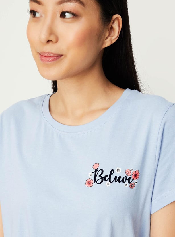 Women Floral Printed PJ Set