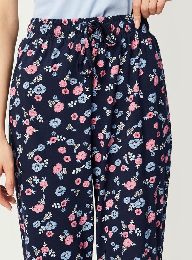 Women Floral Printed PJ Set