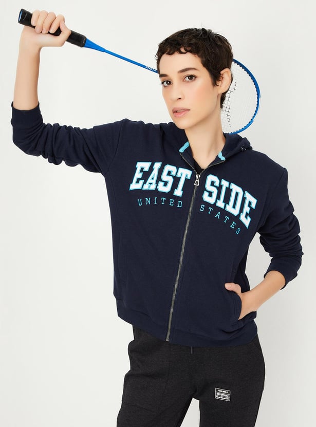 Women Embroidered Sports Sweatshirt