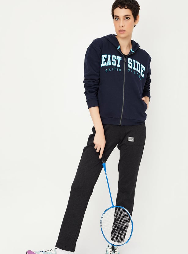 Women Embroidered Sports Sweatshirt