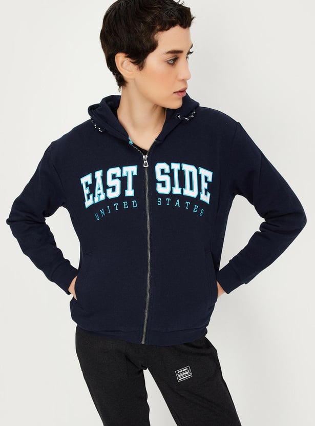 Women Embroidered Sports Sweatshirt