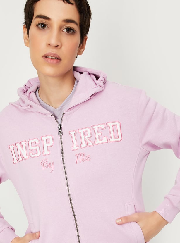 Women Embroidered Sports Sweatshirt