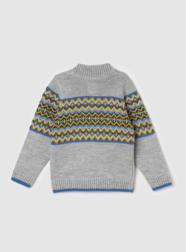 Boys Chevron Knitted Sweater
