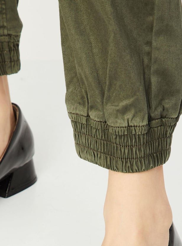 Women Relaxed Fit Solid Joggers