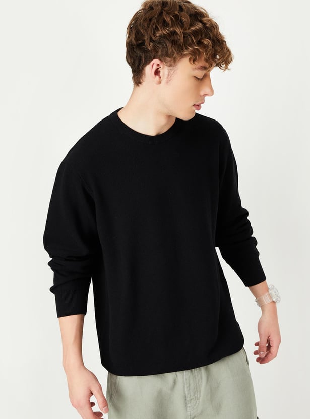 Buy Men Knitted Slim Fit Sweater Online at just Rs. 999.0 1000012870523 Max Fashion