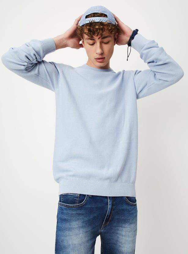 Men Knitted Slim Fit Sweater