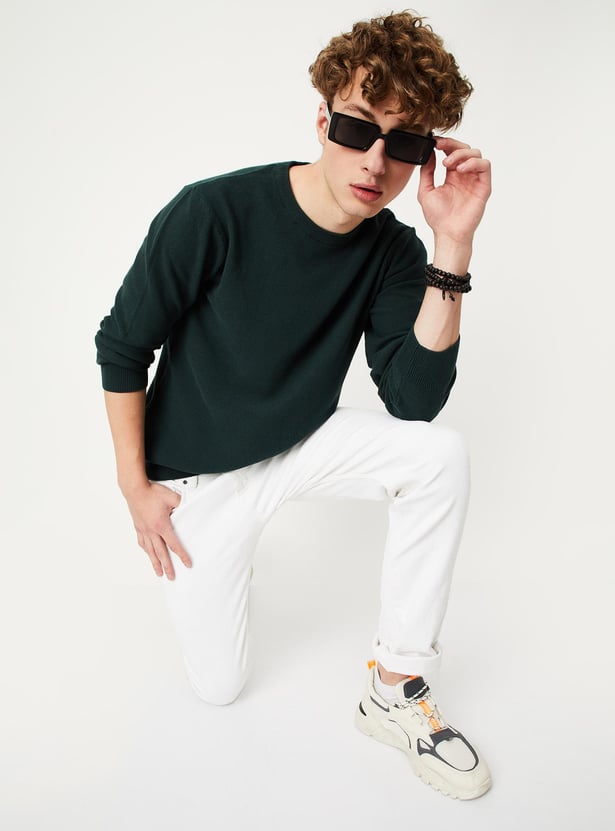 Men Knitted Slim Fit Sweater