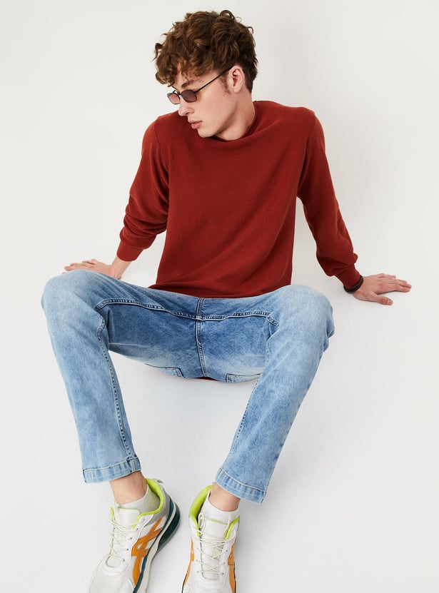 Men Knitted Slim Fit Sweater