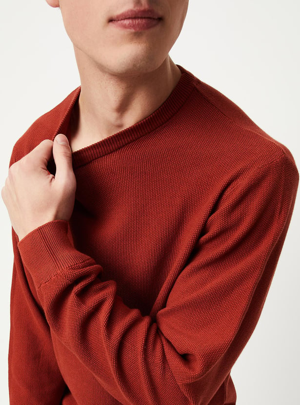 Men Knitted Slim Fit Sweater