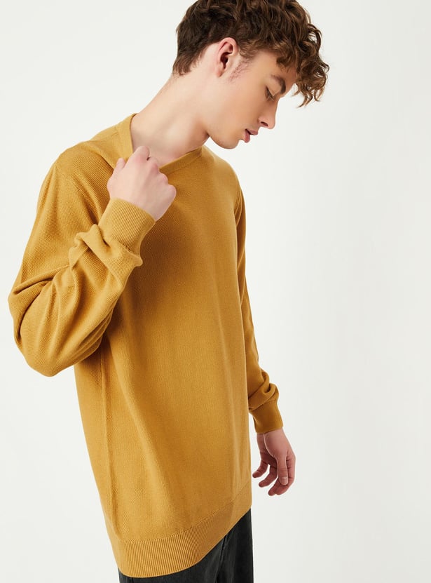 Men Knitted Slim Fit Sweater