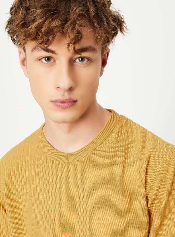 Men Knitted Slim Fit Sweater