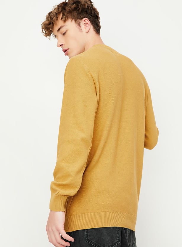 Men Knitted Slim Fit Sweater